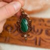 malachite fairy necklace