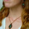 malachite fairy necklace