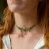 elana macrame choker aquamarine