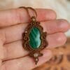 malachite fairy necklace