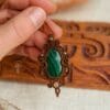 malachite fairy necklace