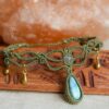 labradorite choker