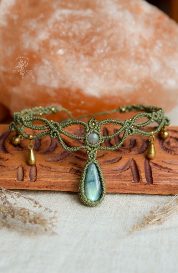 labradorite choker