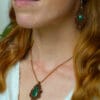 malachite fairy necklace