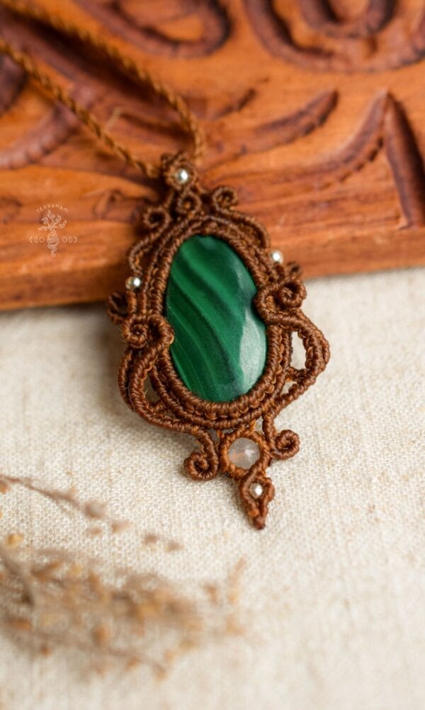 malachite fairy necklace