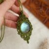 green labradorite necklace