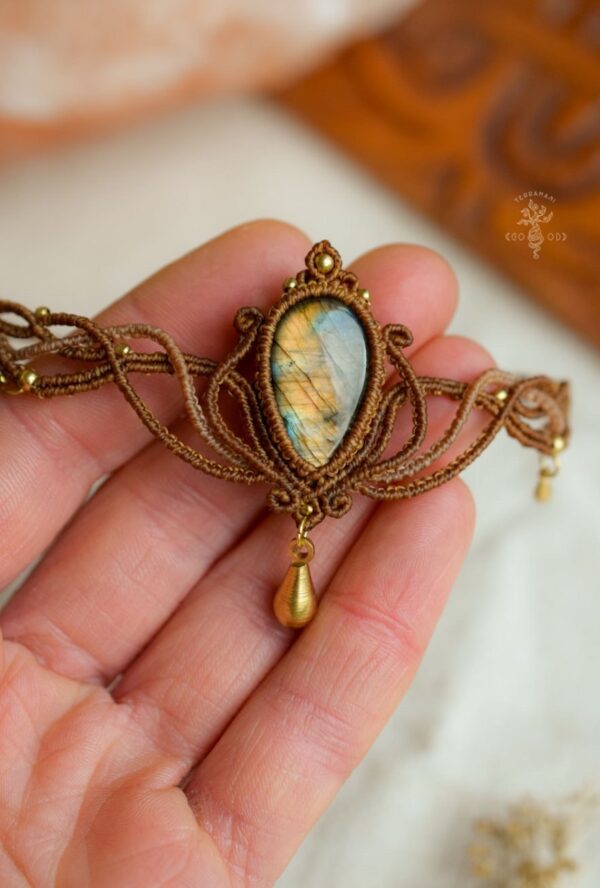 labradorite goddess choker