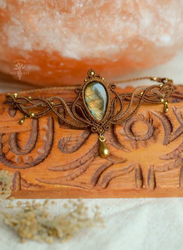 labradorite goddess choker