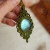 green labradorite necklace