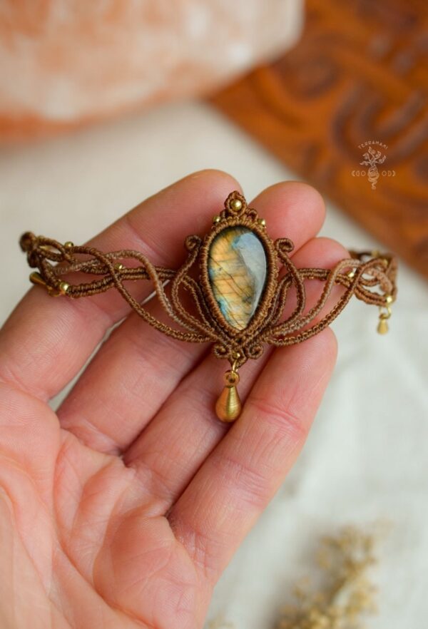 labradorite goddess choker