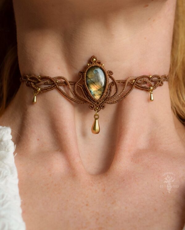 labradorite goddess choker