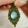 green labradorite necklace