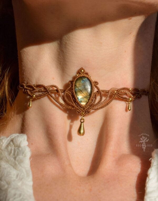 labradorite goddess choker