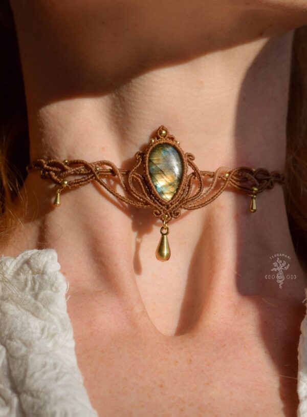 labradorite goddess choker