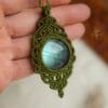 green labradorite necklace