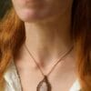 moonstone macrame necklace