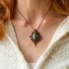 Magical druid Indian Agate necklace