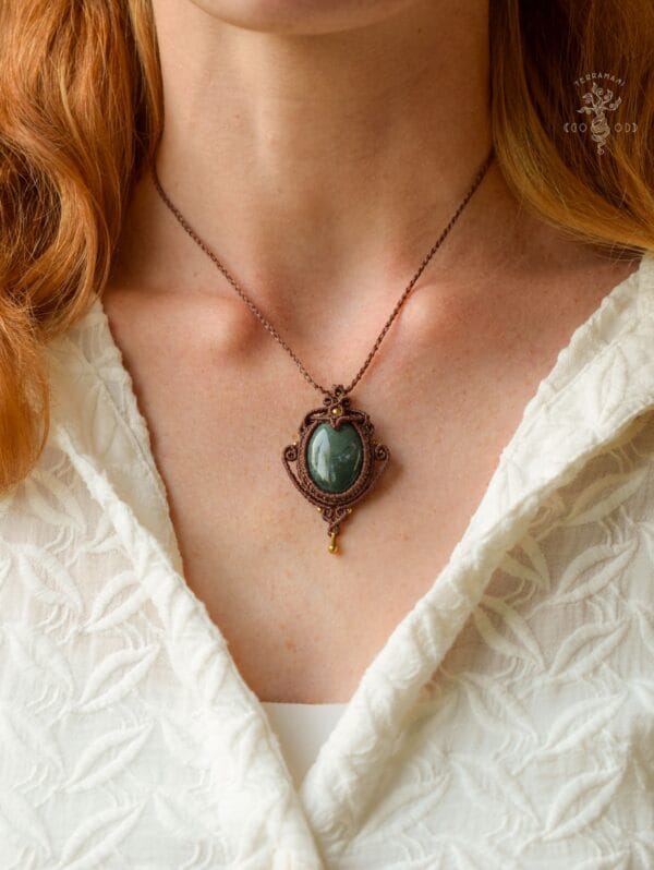 Magical druid Indian Agate necklace