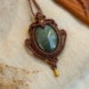 Magical druid Indian Agate necklace