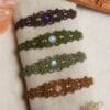 gemstone macrame bracelet gemstone macrame bracelet