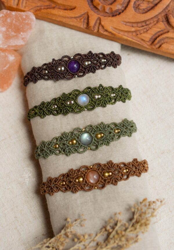 gemstone macrame bracelet gemstone macrame bracelet