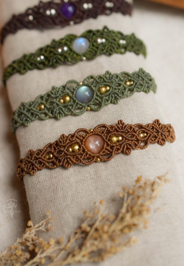 gemstone macrame bracelet gemstone macrame bracelet