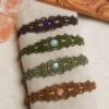 gemstone macrame bracelet gemstone macrame bracelet