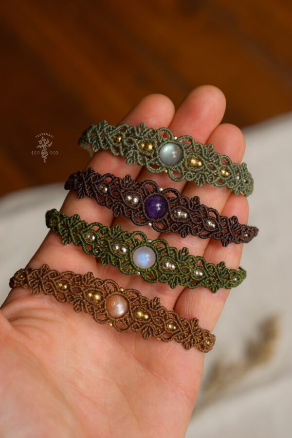 gemstone macrame bracelet gemstone macrame bracelet