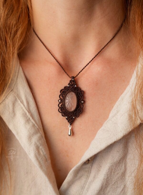 rose quartz necklace rose quartz necklace