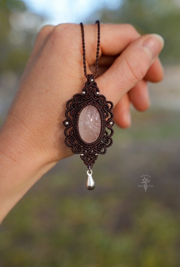 rose quartz necklace rose quartz necklace