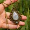 lady of the forest moonstone necklace