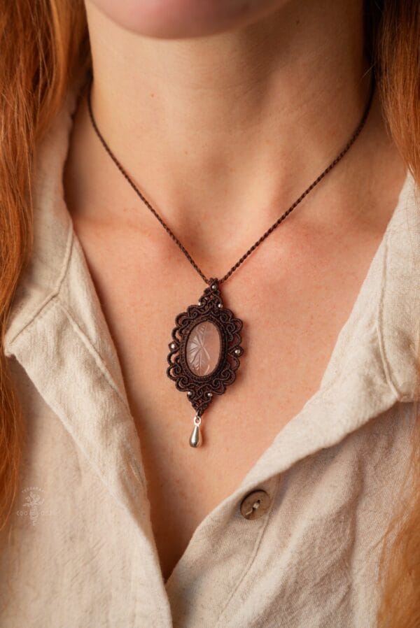 rose quartz necklace rose quartz necklace