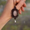 rose quartz necklace rose quartz necklace