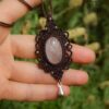 rose quartz necklace rose quartz necklace