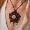 labradorite mandala necklace