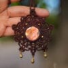 Solana Labradorite mandala necklace