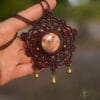 Solana Labradorite mandala necklace