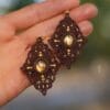 surya labradorite earrings