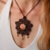 labradorite mandala necklace