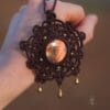 labradorite mandala necklace