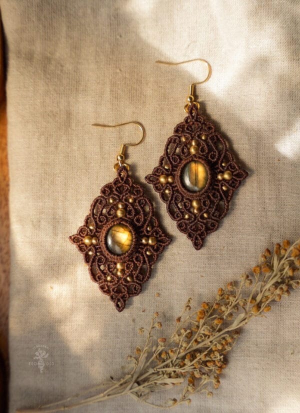 surya labradorite earrings