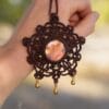 labradorite mandala necklace