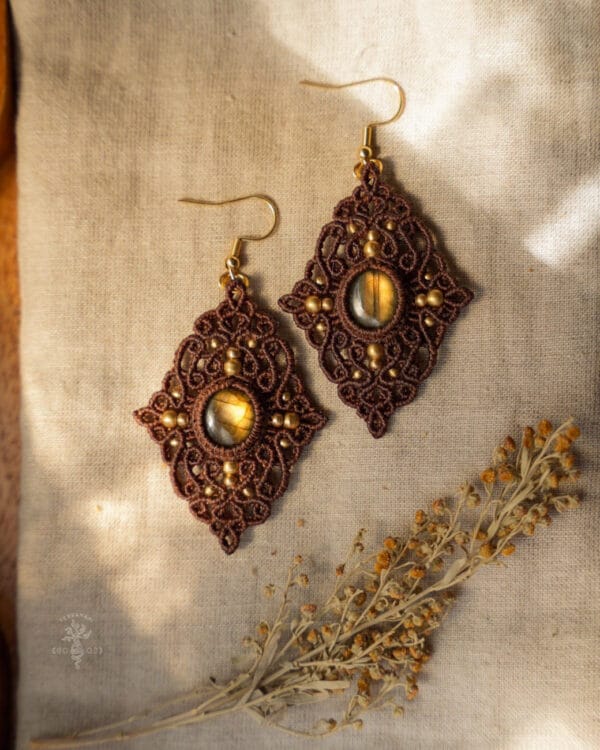 surya labradorite earrings