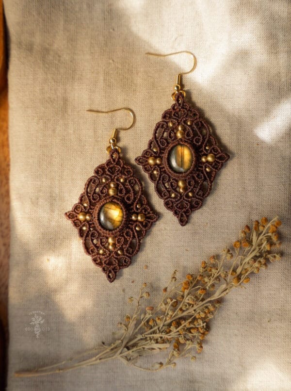 surya labradorite earrings