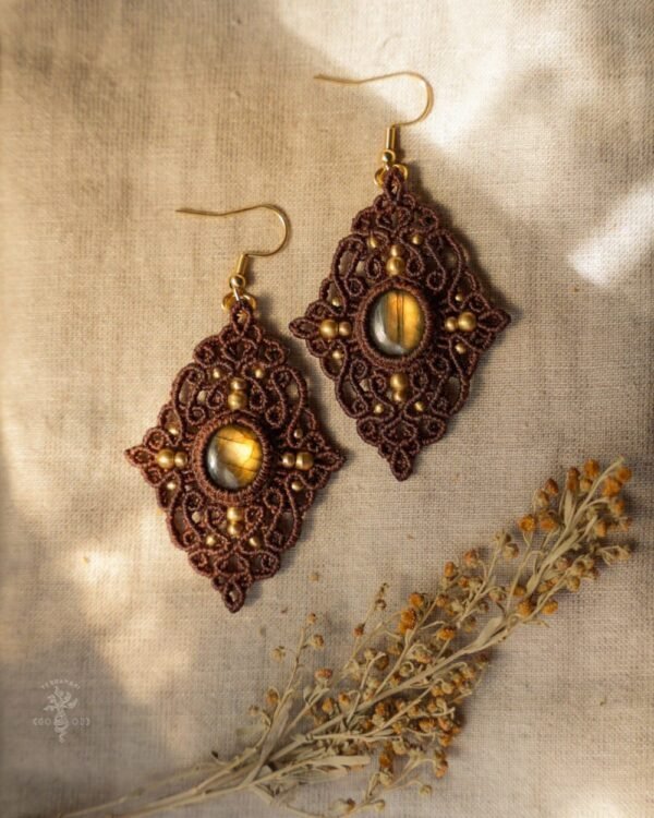 surya labradorite earrings