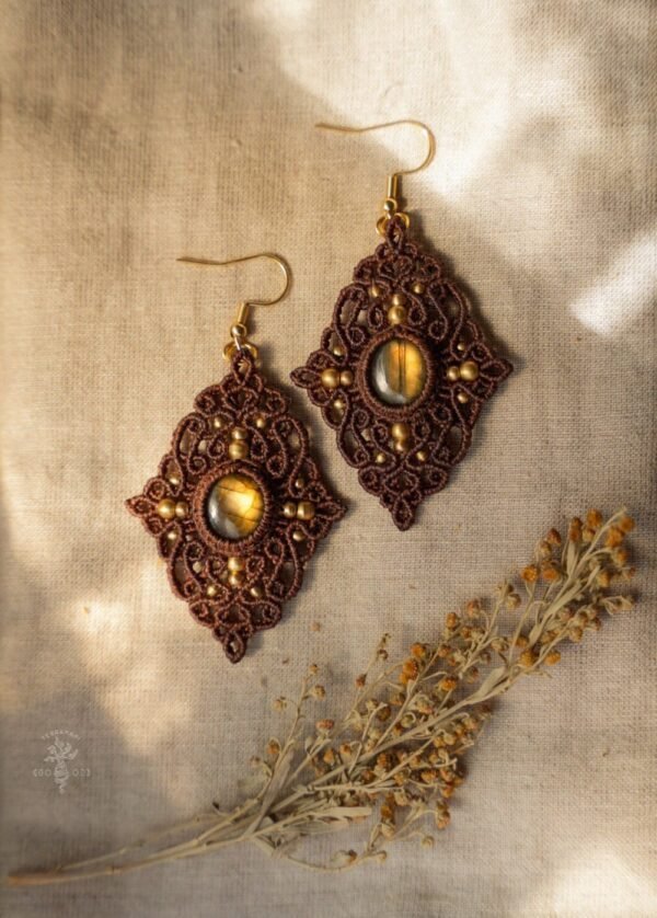 surya labradorite earrings