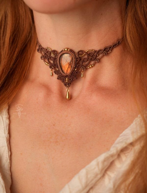 labradorite choker