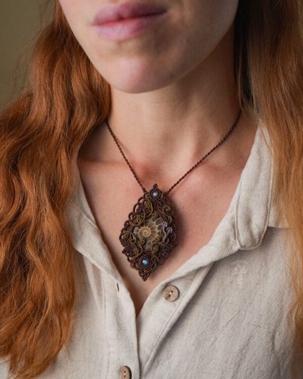 ammonite necklace