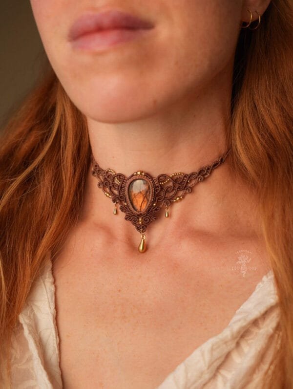 labradorite choker