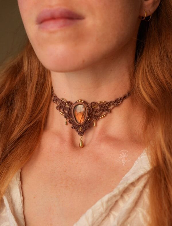 labradorite choker